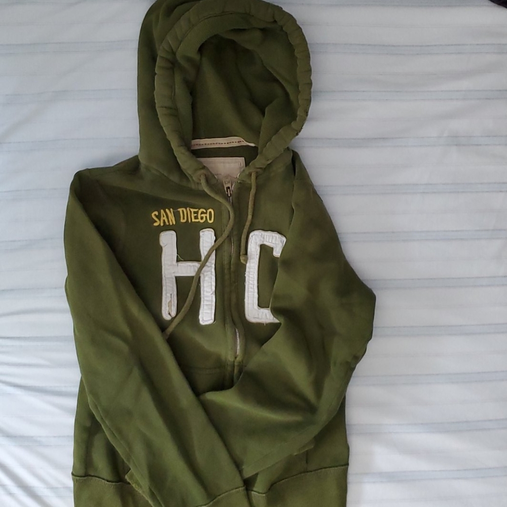 Green Holllister Hoodie